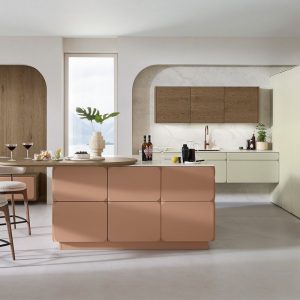 Ballerina Designküche rosa matt