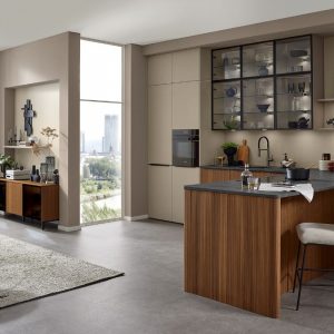 Alternative view of Ballerina moderne L-Küche Holz